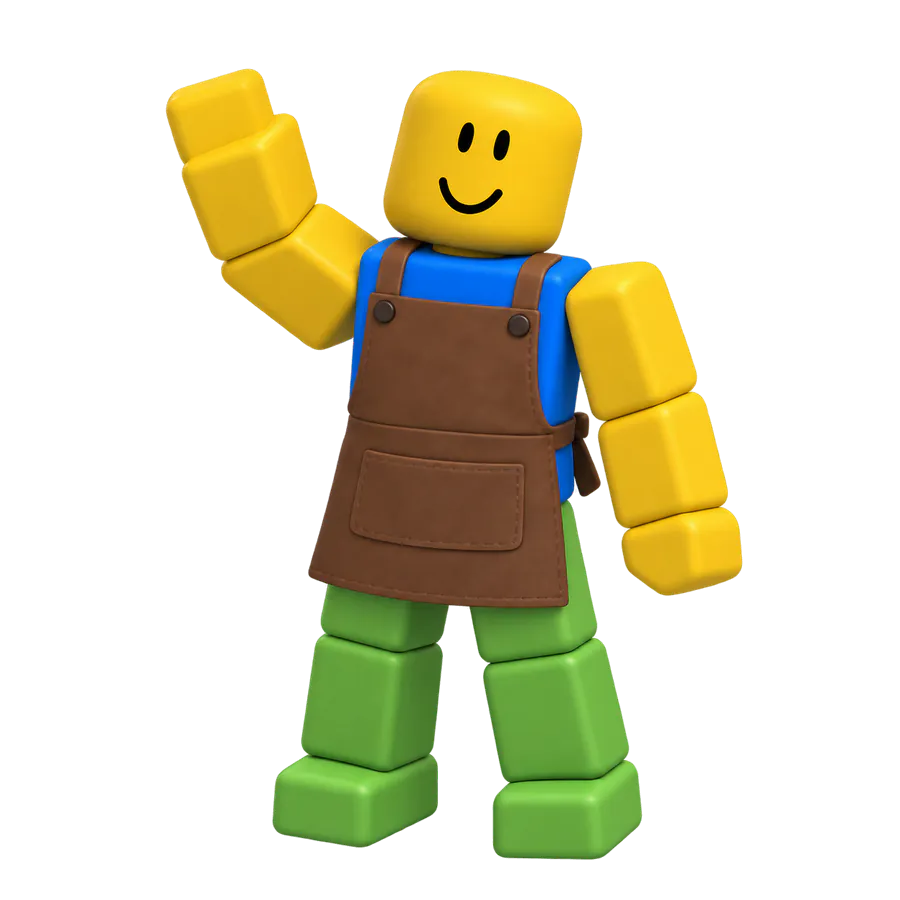 An R15 NPC waving hello while standing in place